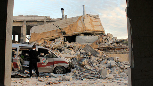 Kafr Nubl surgical hospital destroyed by attacks 