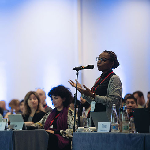 Photograph from general meeting in Geneva in 2019