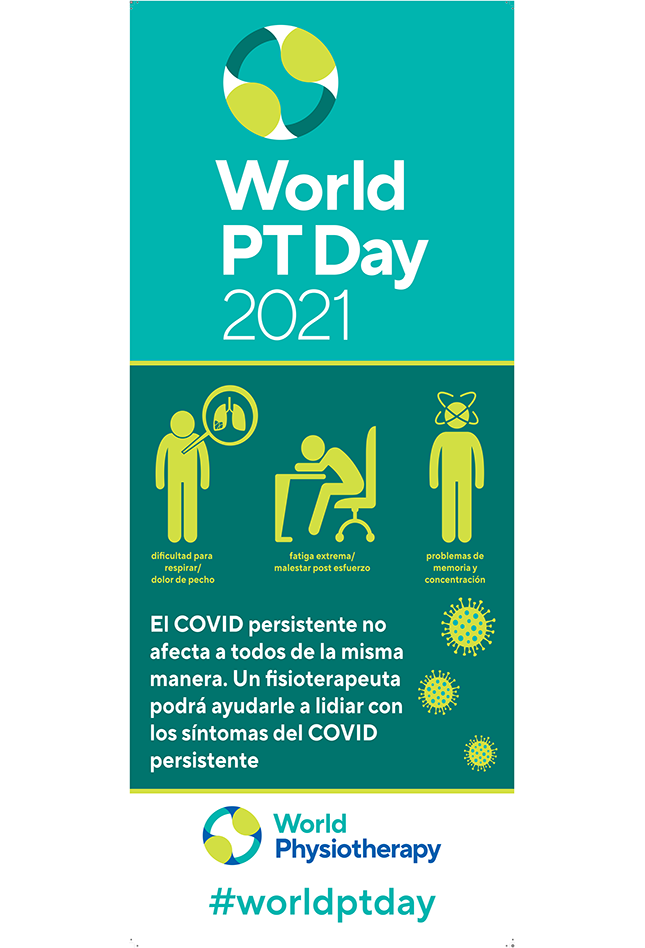 Image of World PT Day 2021 banner in Spanish