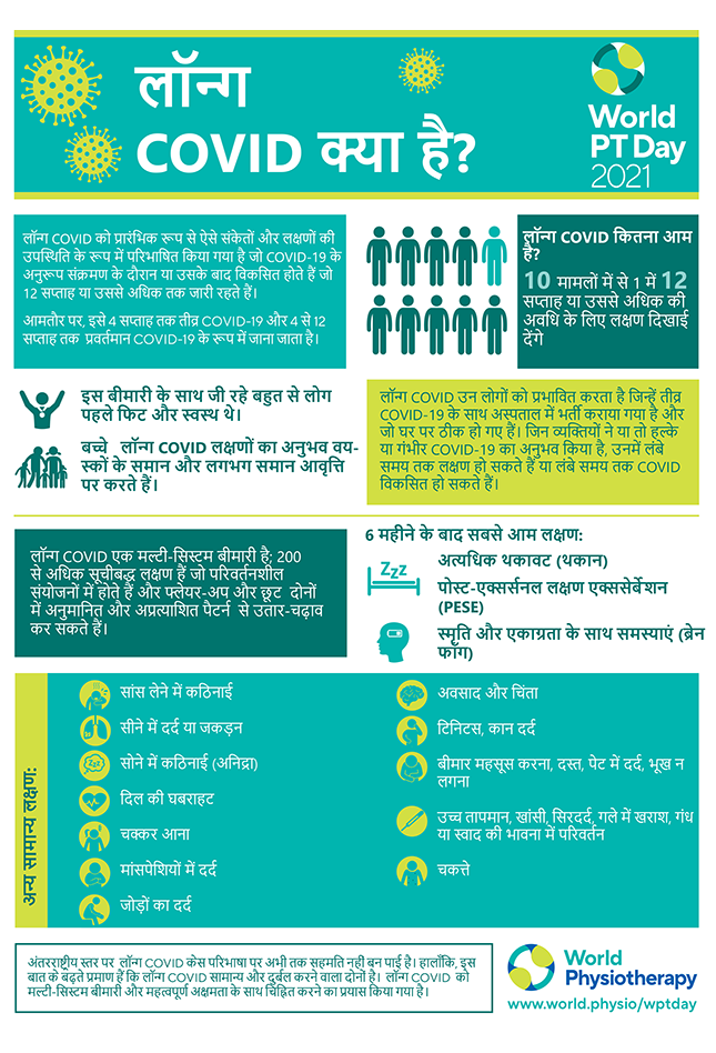 Image for World PT Day 2021 InfoSheet 1 in Hindi