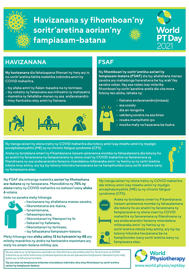 Image for World PT Day 2021 InfoSheet 3 in Malagasy