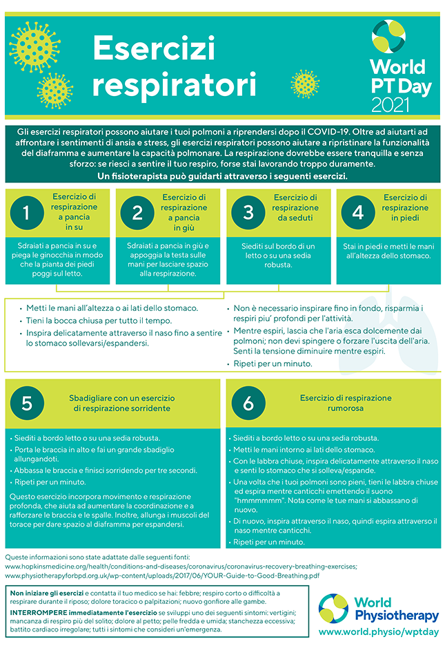 Image for World PT Day 2021 InfoSheet 5 in Italian