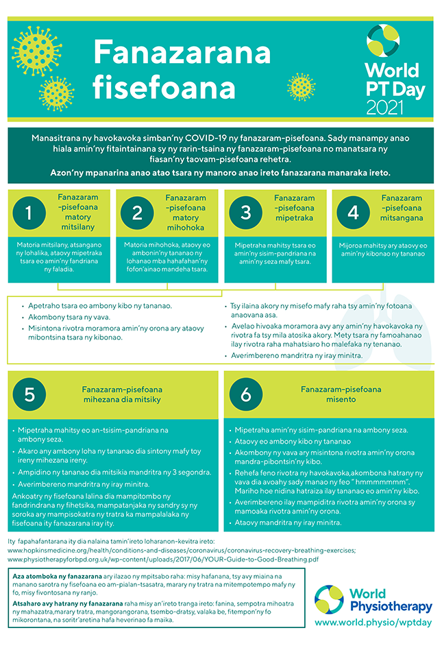 Image for World PT Day 2021 InfoSheet 5 in Malagasy