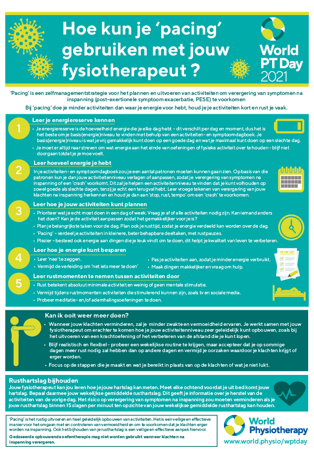 Image for World PT Day 2021 InfoSheet 4 in Dutch