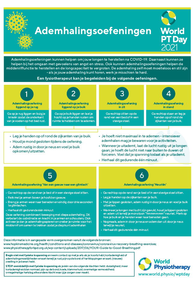 Image for World PT Day 2021 InfoSheet 5 in Dutch