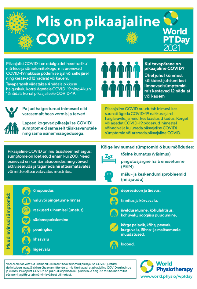 Image for World PT Day 2021 InfoSheet 1 in Estonian