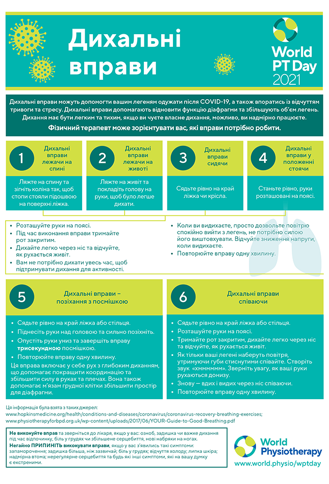 World PT Day information sheet 4. Ukranian