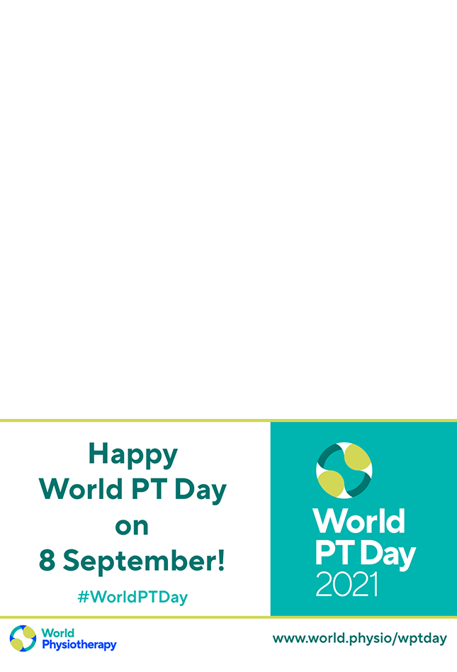 Happy World PT Day graphic for social media