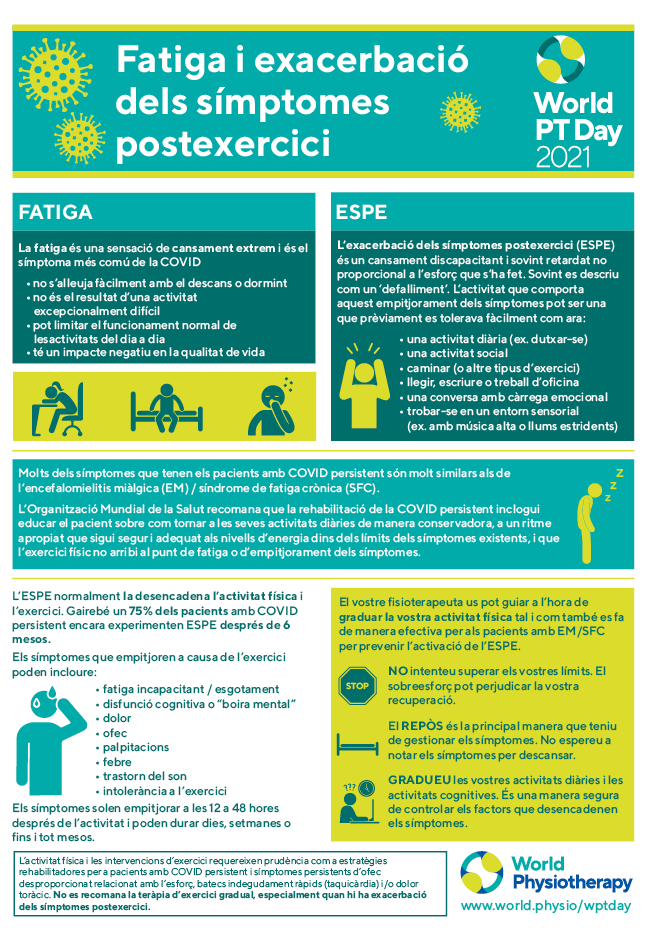 Image for World PT Day 2021 InfoSheet 3 in Catalan