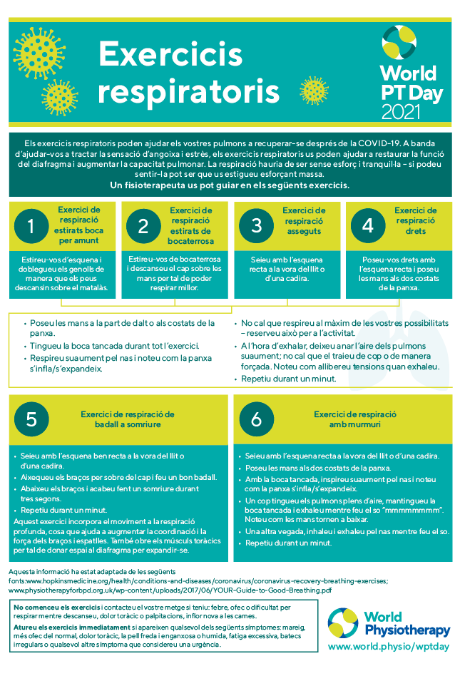 Image for World PT Day 2021 InfoSheet 5 in Catalan