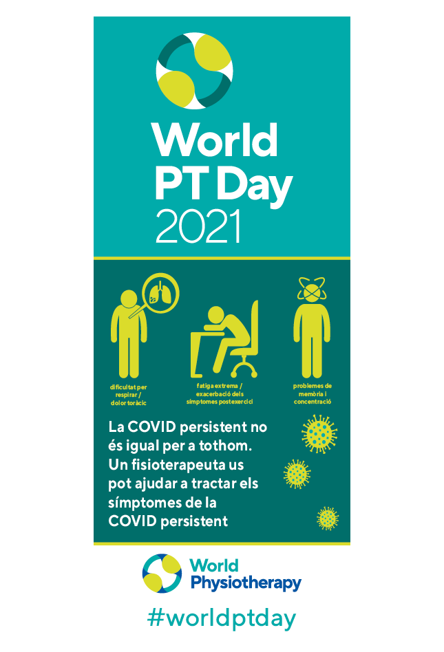 World PT Day roller banner. Catalan