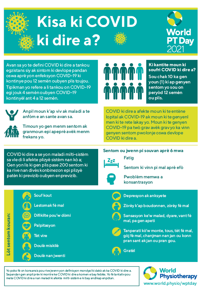 World PT Day information sheet 1. Haitian Creole