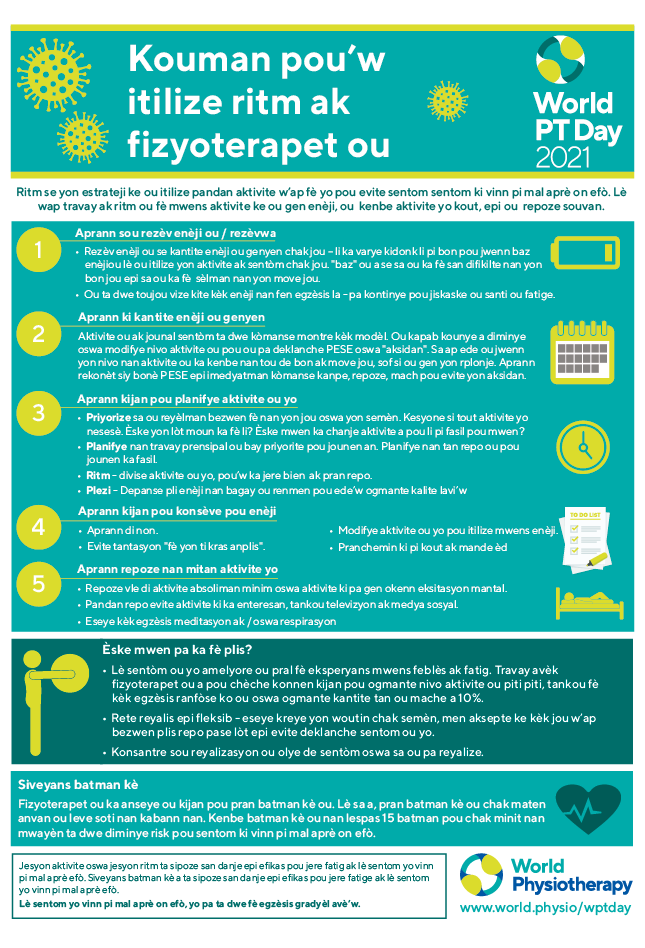 World PT Day information sheet 4. Haitian Creole
