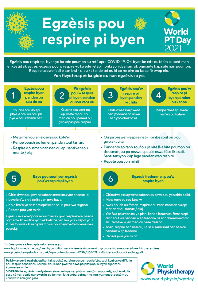 World PT Day information sheet 5. Haitian Creole