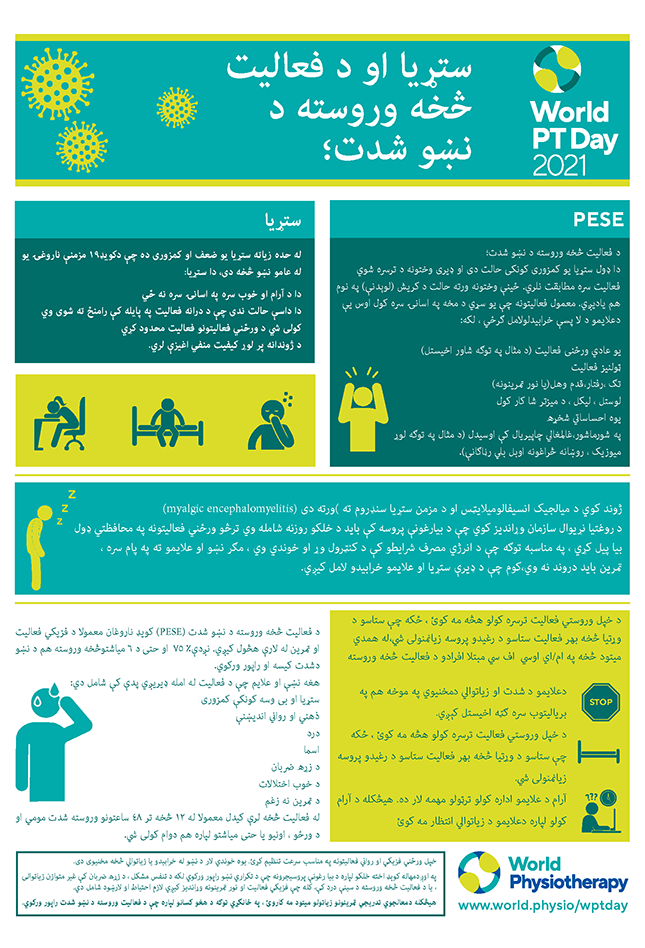 World PT Day information sheet 3. Pashto