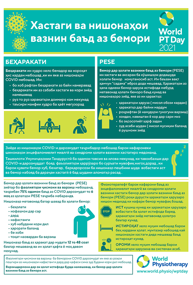 World PT Day information sheet 3. Tajik
