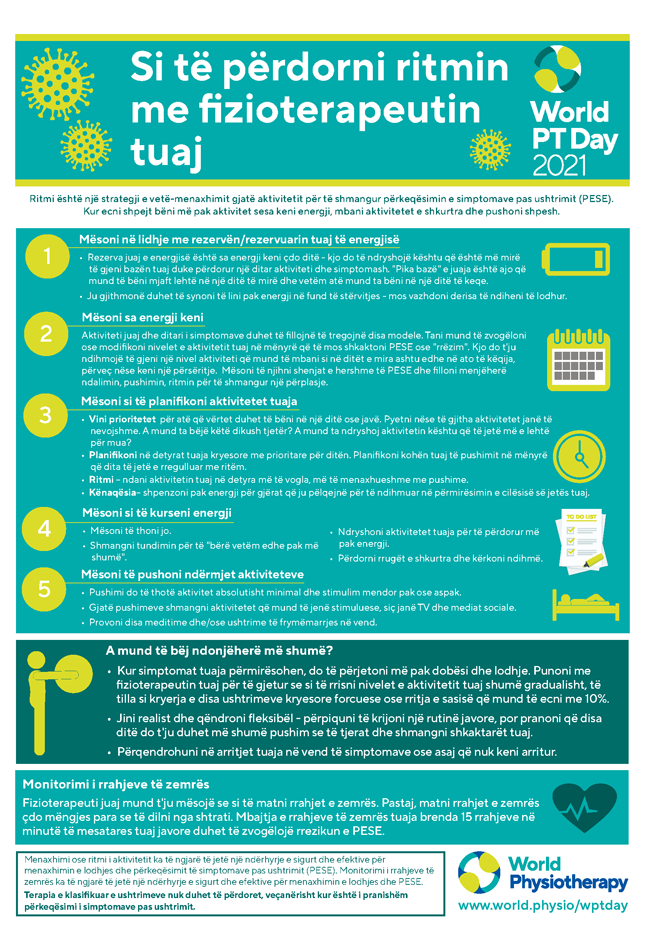 World PT Day information sheet 4. Albanian