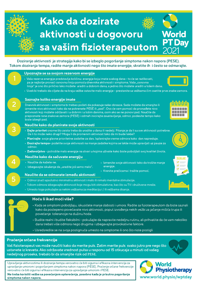 Image for World PT Day 2021 InfoSheet 4 in Serbian