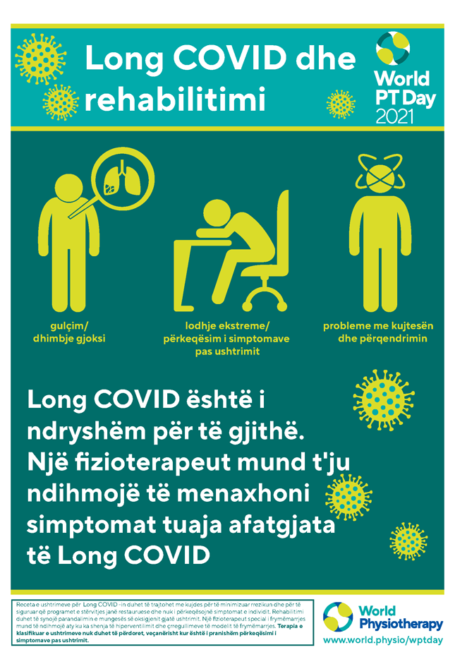 World PT Day poster 1. Albanian