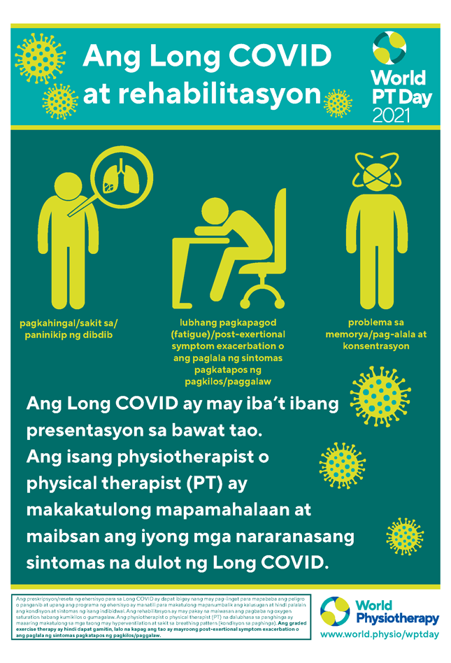 World PT Day poster 1. Filipino