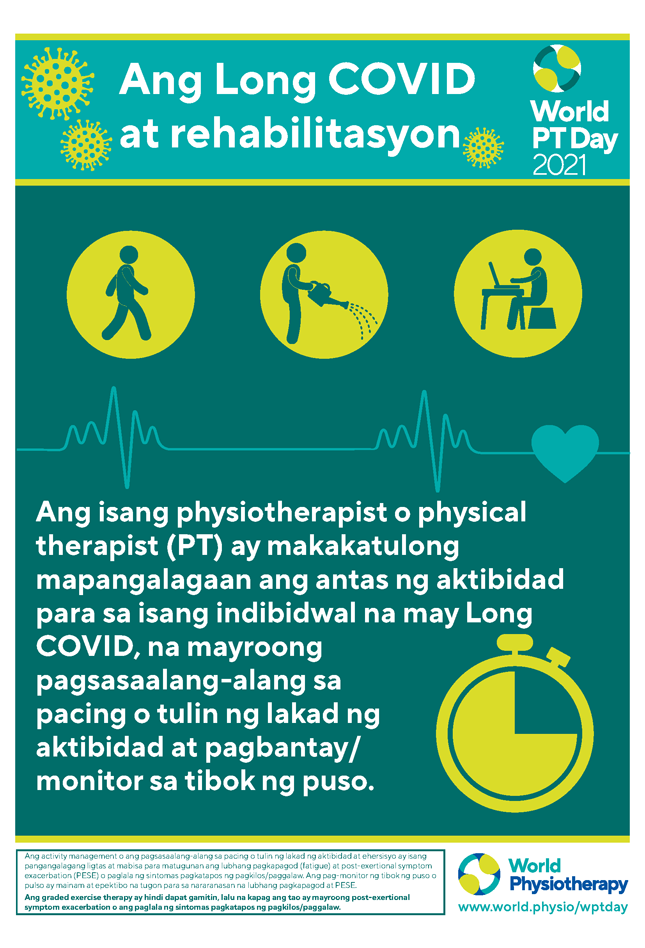 World PT Day poster 2. Filipino