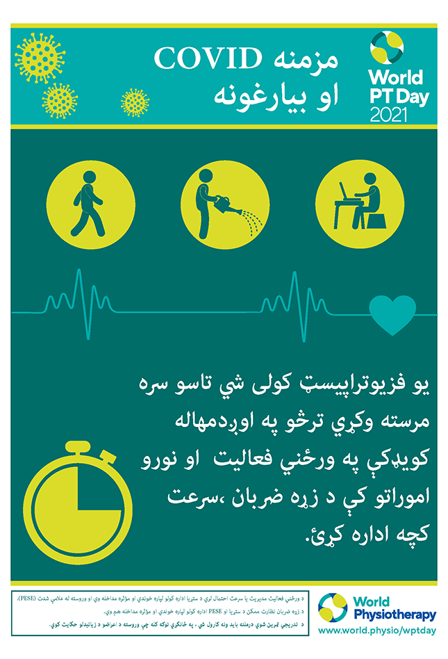 World PT Day poster 2. Pashto