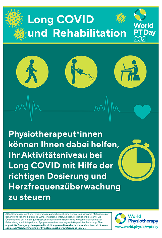Image of World PT Day 2021 poster 2 in German