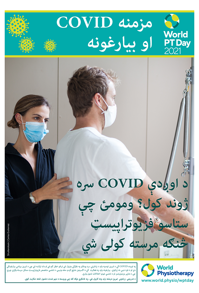 World PT Day poster 3. Pashto
