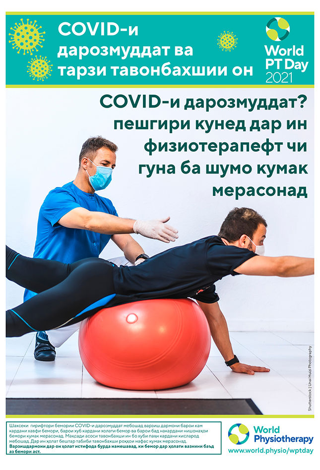 World PT Day poster 5. Tajik