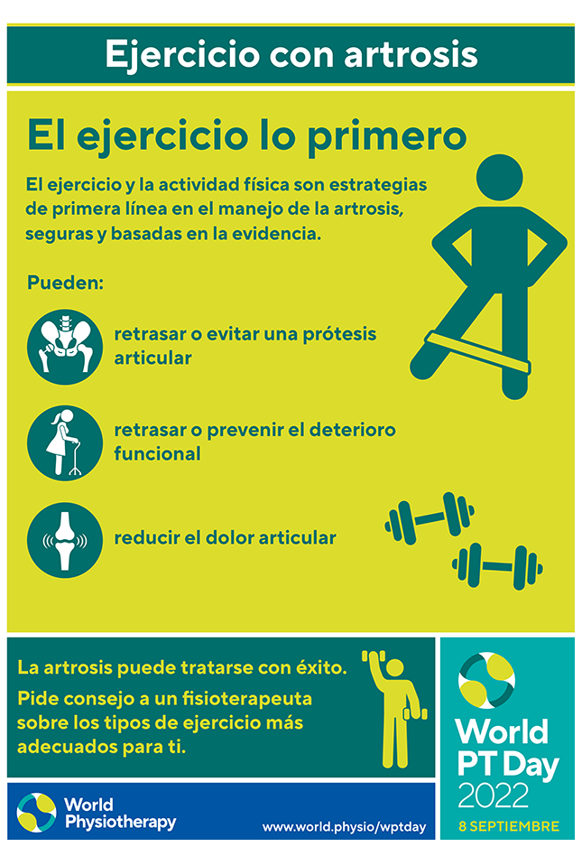 Image of World PT Day 2022 poster 1 in Spanish