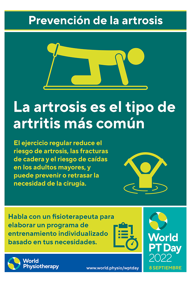 Image of World PT Day 2022 poster 3 in Spanish