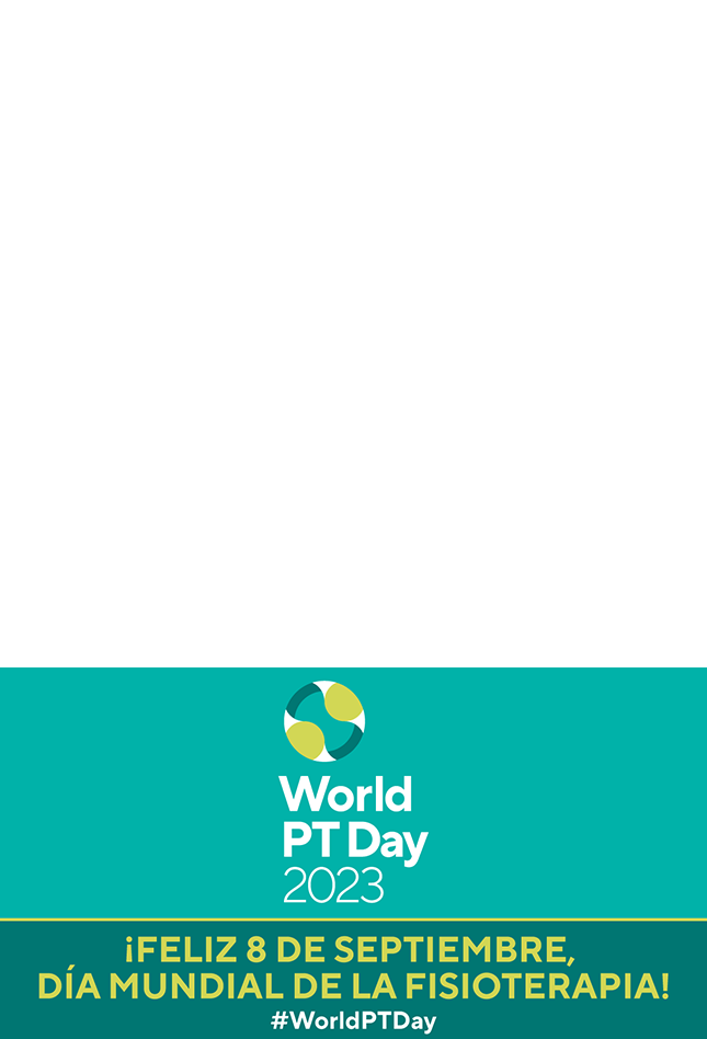 Happy World PT Day graphic in Spanish for social media