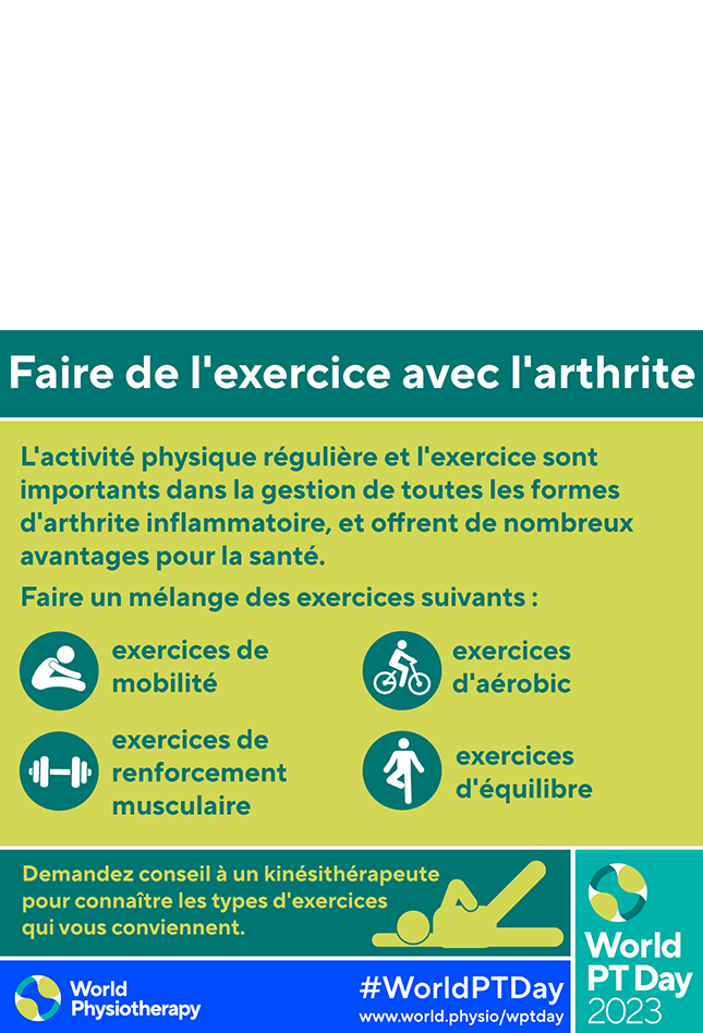 World PT Day 2023 social media graphic in French