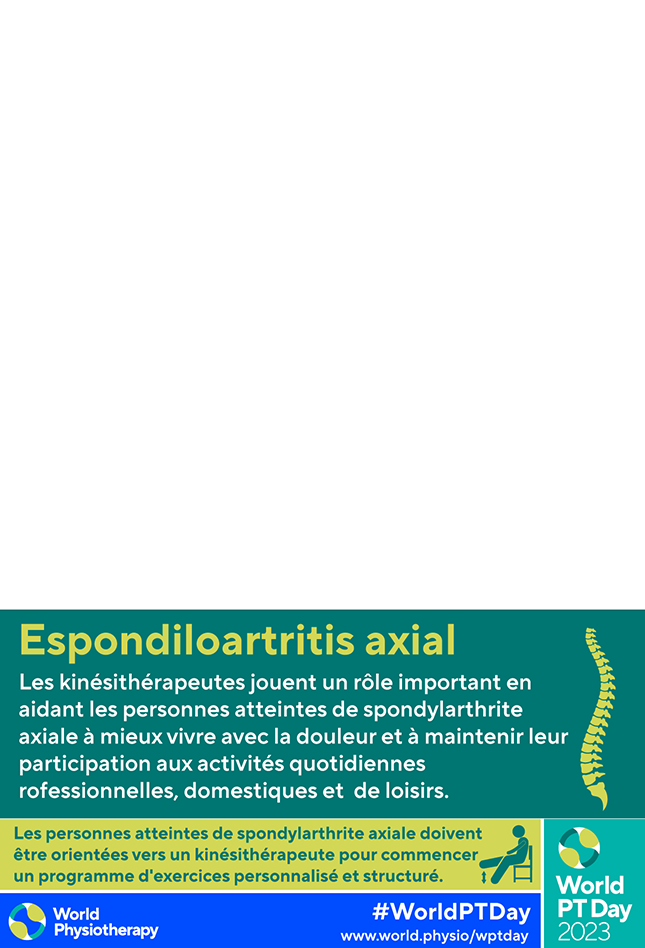 World PT Day 2023 social media graphic in French