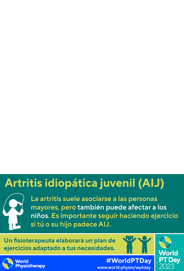World PT Day 2023 social media graphic in Spanish