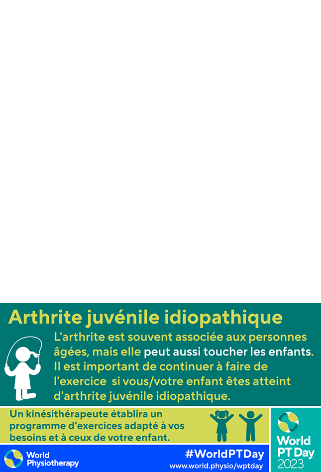World PT Day 2023 social media graphic in French