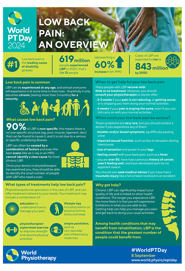 Thumbnail graphic of Information sheet 1 for World PT Day 2024