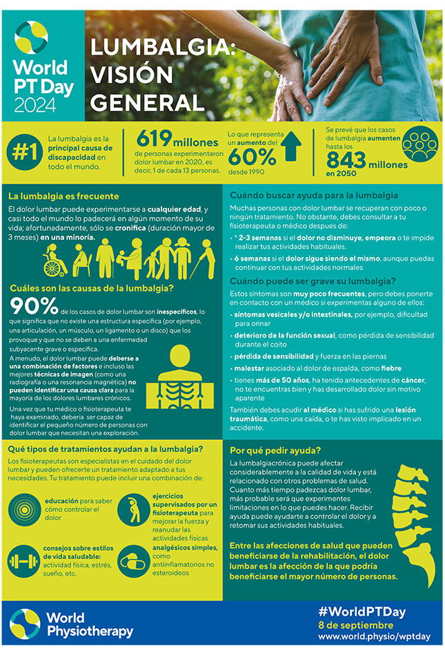 WPTD2024-InfoSheet1: LUMBALGIA: VISIÓN GENERAL