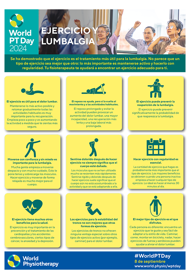 WPTD2024-InfoSheet4: EJERCICIO Y LUMBALGIA