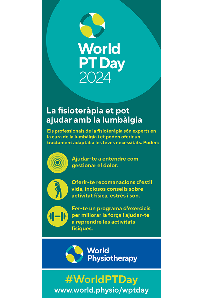 WPTD2024-Rollerbanner1-La fisioteràpia et pot ajudar amb la lumbàlgia