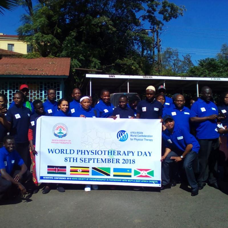 Photograph of World PT Day 2018 celebration in Kenya