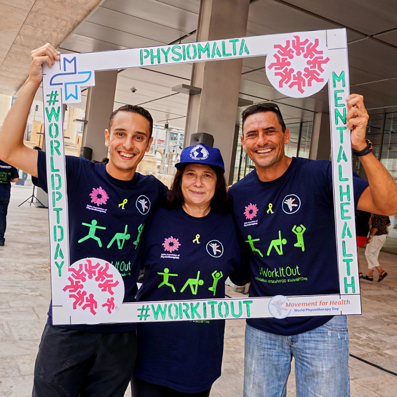 Photograph of World PT Day 2018 celebration in Malta