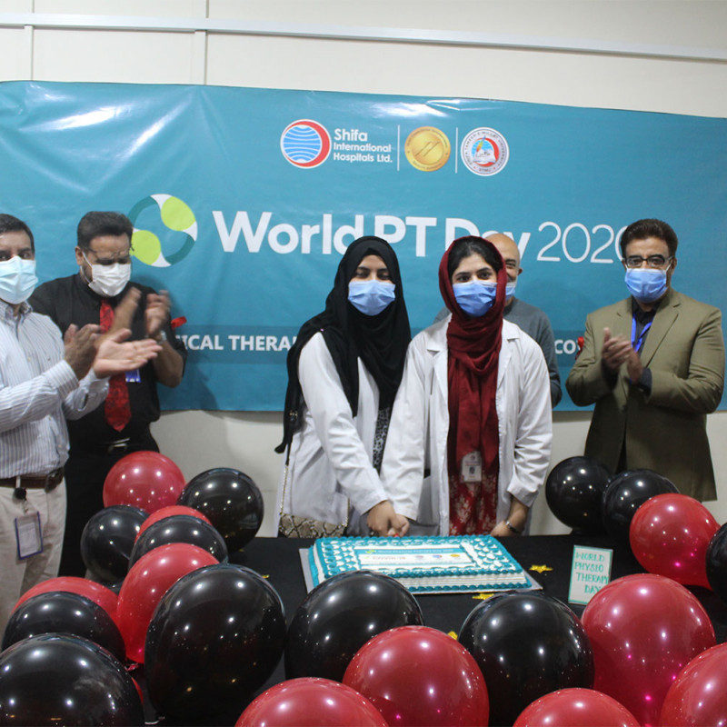 Photograph of World PT Day 2020 celebration at STMU