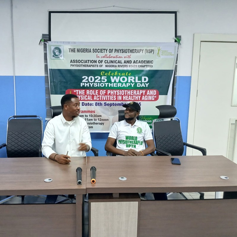 Photo showing activities held for World PT Day 2025 in Nigeria