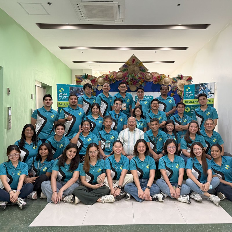 Photo showing activities held for World PT Day 2025 in the Philippines