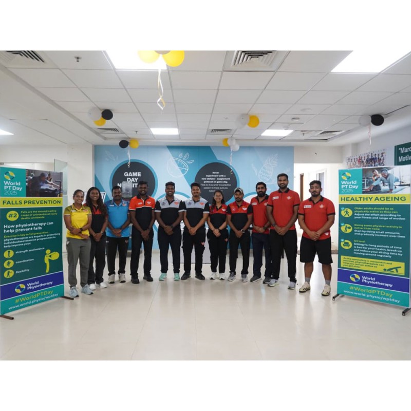 Photo showing activities held for World PT Day 2025 in India