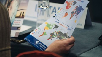 Photograph of infographic produced from annual survey data