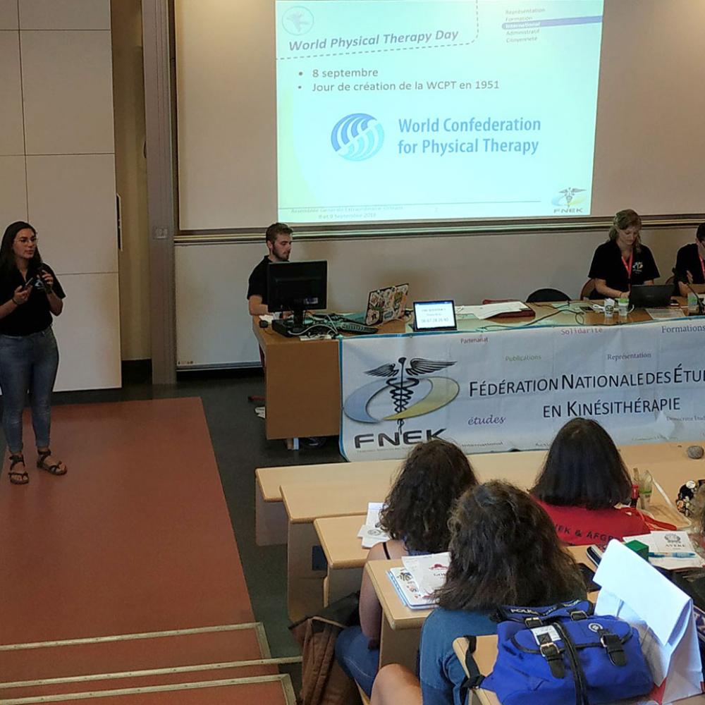 Photograph of World PT Day 2018 celebration in France