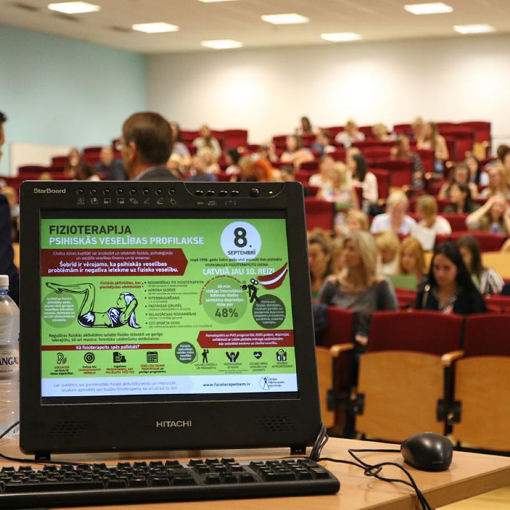 Photograph of World PT Day 2018 celebration in Latvia