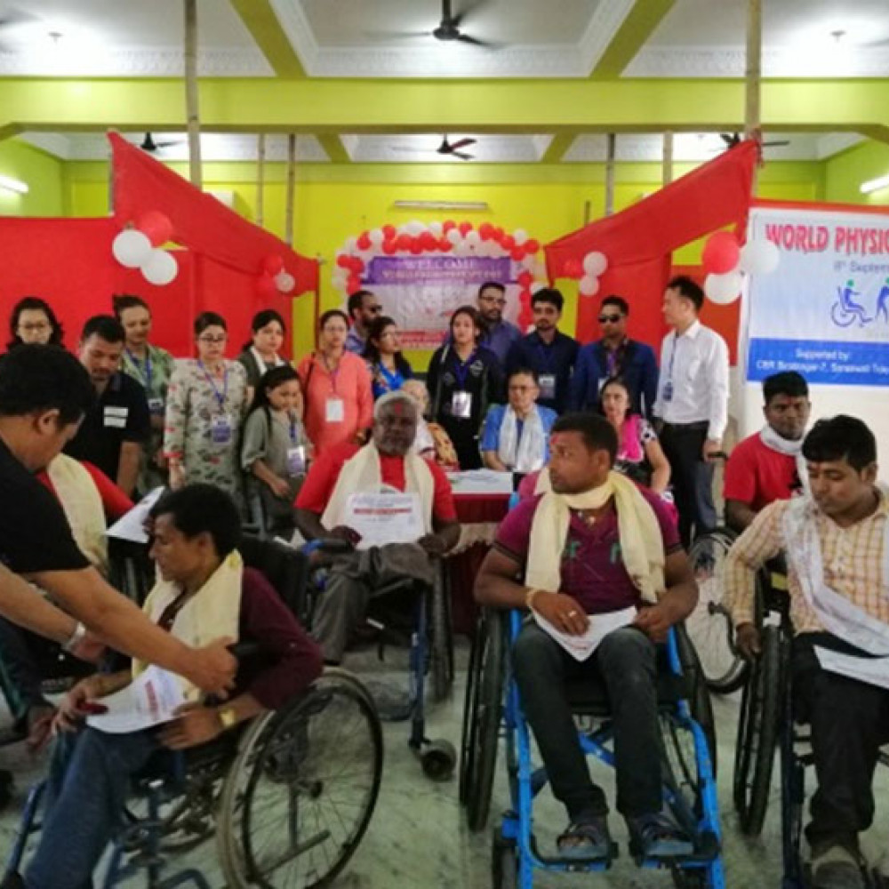 Photograph of World PT Day 2018 celebration in Nepal